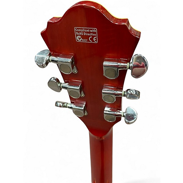 Used Ibanez AF75D Orange Hollow Body Electric Guitar