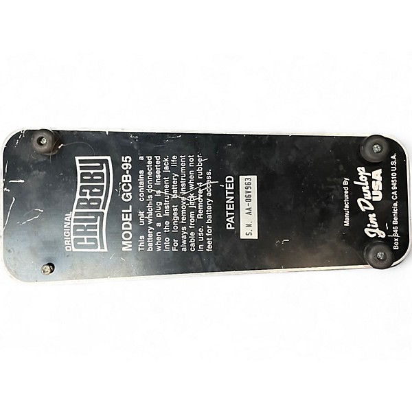 Used Dunlop GCB95 Original Crybaby Wah Effect Pedal