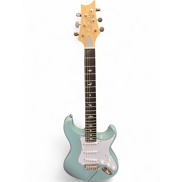 Used PRS SE Silver Sky STONE BLUE Solid Body Electric Guitar