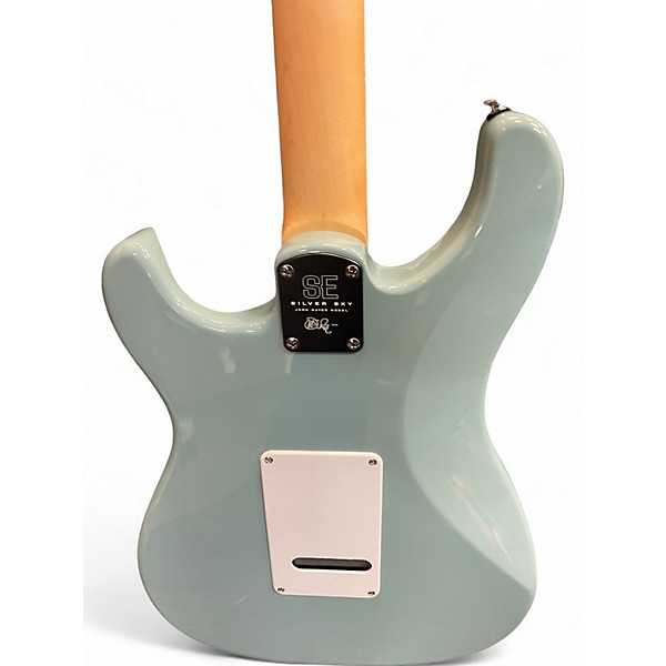 Used PRS SE Silver Sky STONE BLUE Solid Body Electric Guitar