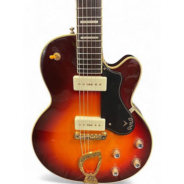 Used Guild M-75 Aristocrat Sunburst Solid Body Electric Guitar
