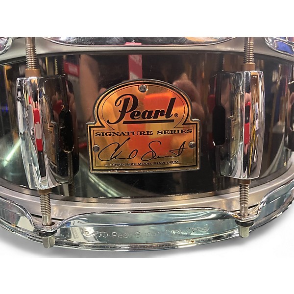 Used Pearl 14X5 Chad Smith Snare Steel Drum