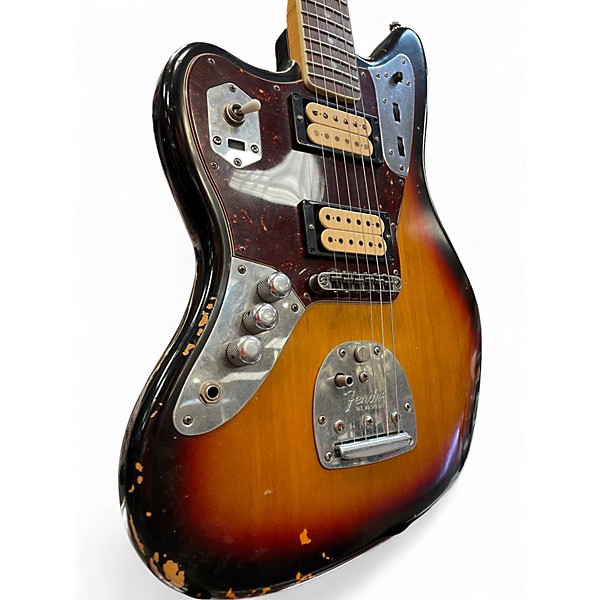 Used Fender Kurt Cobain Signature Jaguar Road Worn Sunburst Electric Guitar