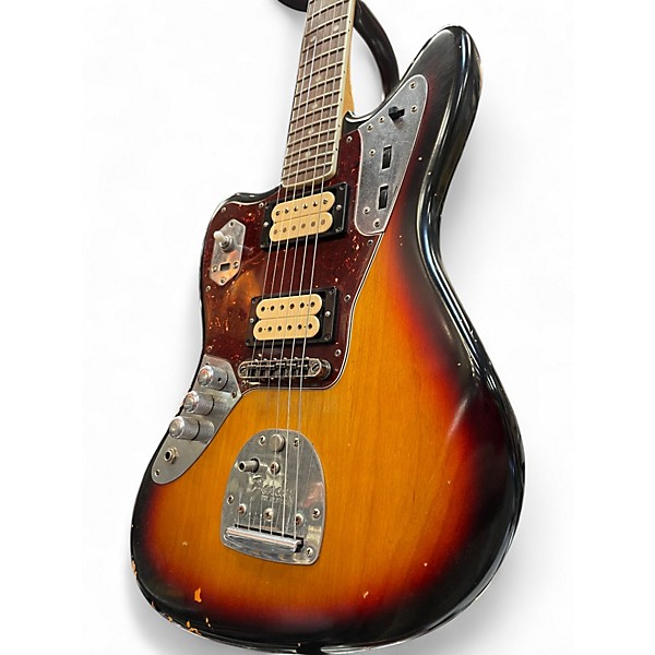 Used Fender Kurt Cobain Signature Jaguar Road Worn Sunburst Electric Guitar