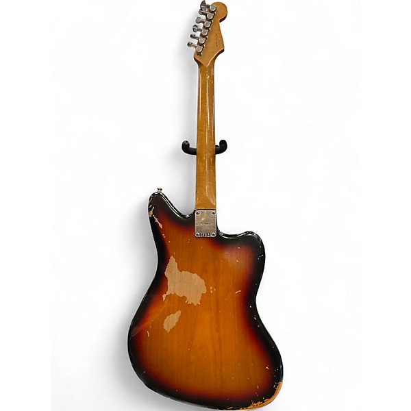 Used Fender Kurt Cobain Signature Jaguar Road Worn Sunburst Electric Guitar