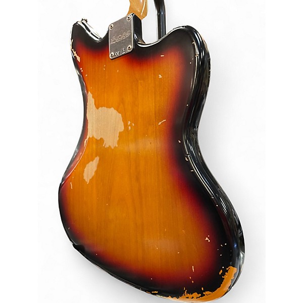 Used Fender Kurt Cobain Signature Jaguar Road Worn Sunburst Electric Guitar