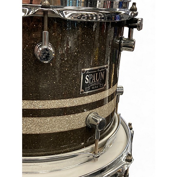 Used Spaun 4 Piece Custom Series Rootbeer Sparkle Drum Kit