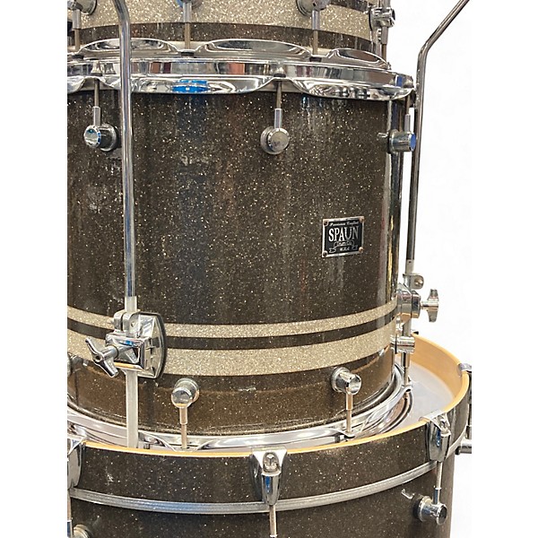 Used Spaun 4 Piece Custom Series Rootbeer Sparkle Drum Kit
