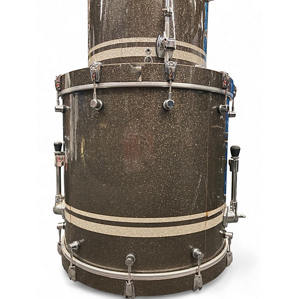 Used Spaun 4 Piece Custom Series Rootbeer Sparkle Drum Kit