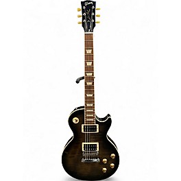 Used Gibson Les Paul Classic Plus Trans Black Solid Body Electric Guitar