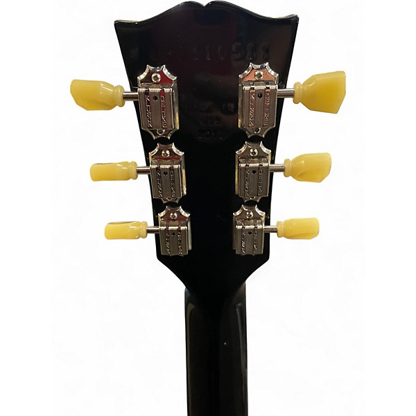 Used Gibson Les Paul Classic Plus Trans Black Solid Body Electric Guitar