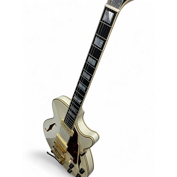 Used D'Angelico EX-SS White Hollow Body Electric Guitar