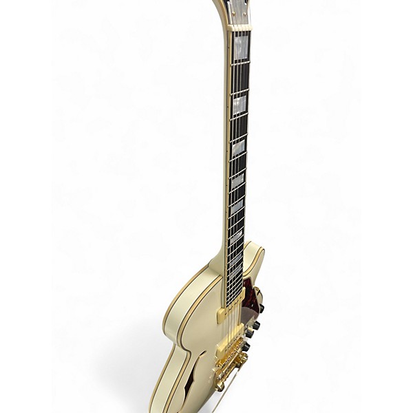 Used D'Angelico EX-SS White Hollow Body Electric Guitar