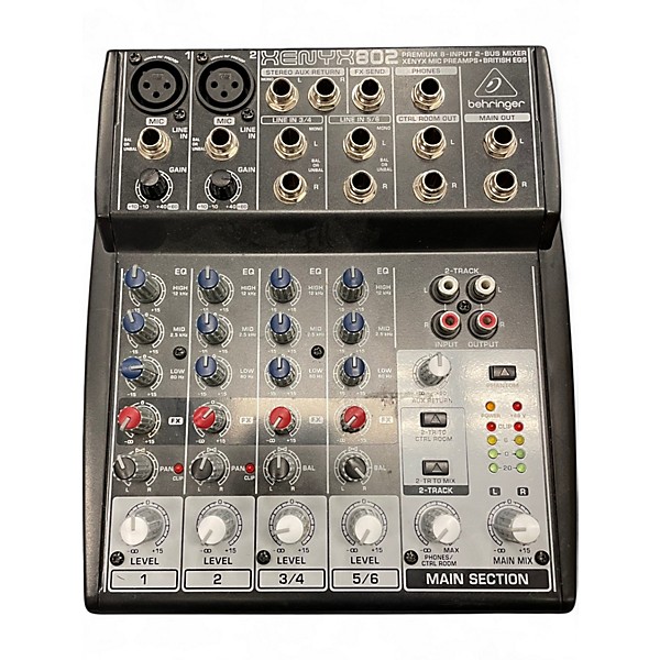 BEHRINGER XENYX 802 中古美品 Used Behringer Xenyx 802 Unpowered Mixer | Guitar Center