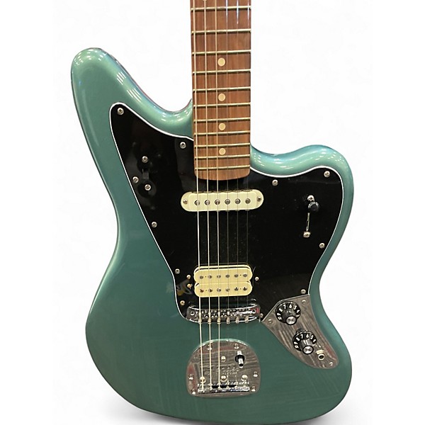 Used Fender Jaguar Apple Green Solid Body Electric Guitar