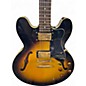 Used Epiphone Dot Deluxe Flametop 2 Color Sunburst Hollow Body Electric Guitar