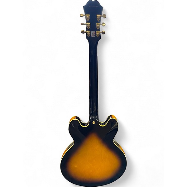 Used Epiphone Dot Deluxe Flametop 2 Color Sunburst Hollow Body Electric Guitar