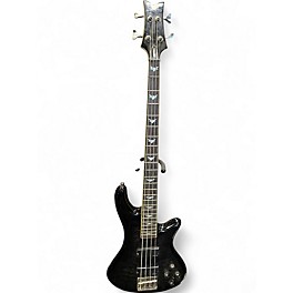 Used Schecter Guitar Research Stiletto Extreme 4 String Black Electric Bass Guitar