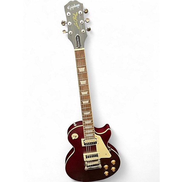 Used Epiphone Les Paul Traditional Pro IV Worn Wine Red Solid Body Electric Guitar