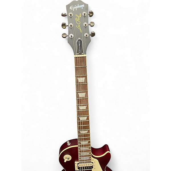 Used Epiphone Les Paul Traditional Pro IV Worn Wine Red Solid Body Electric Guitar