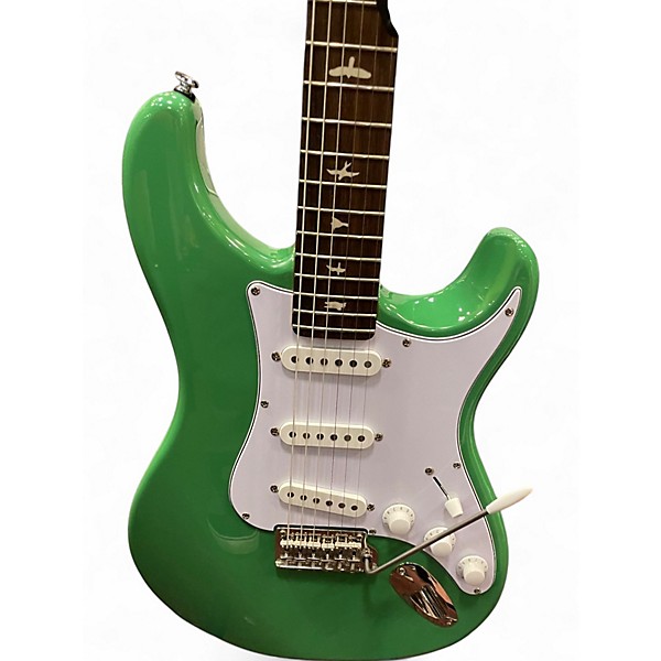Used PRS SE Silver Sky GREEN Solid Body Electric Guitar