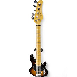 Used Schecter Guitar Research CV-5 3 Tone Sunburst Electric Bass Guitar