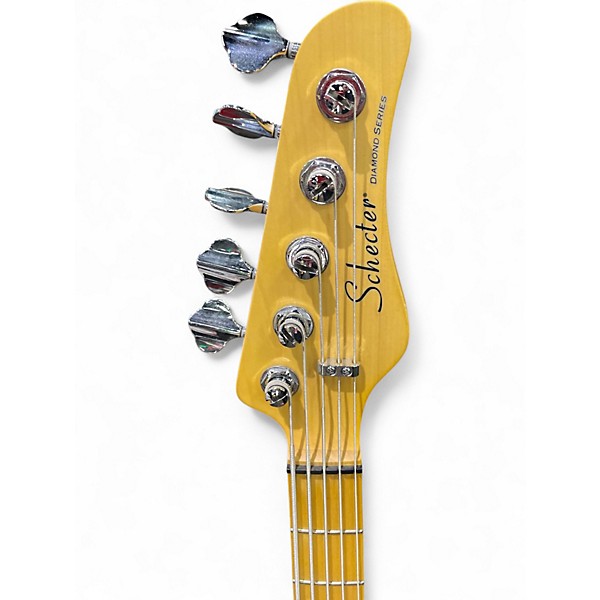 Used Schecter Guitar Research CV-5 3 Tone Sunburst Electric Bass Guitar