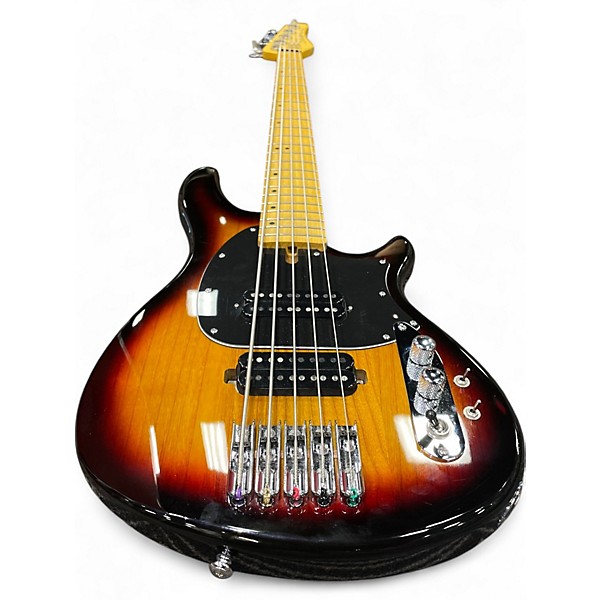Used Schecter Guitar Research CV-5 3 Tone Sunburst Electric Bass Guitar