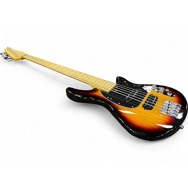 Used Schecter Guitar Research CV-5 3 Tone Sunburst Electric Bass Guitar