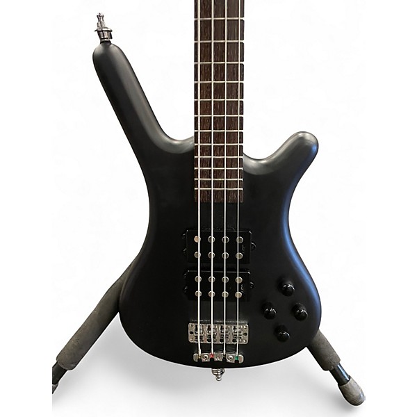 Used RockBass by Warwick Corvette $$ Satin Black Electric Bass Guitar