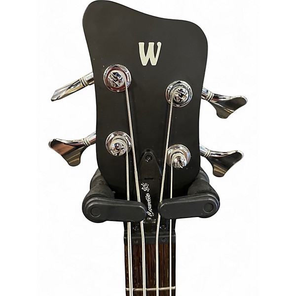 Used RockBass by Warwick Corvette $$ Satin Black Electric Bass Guitar