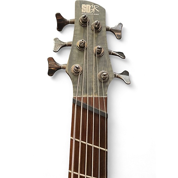 Used Ibanez SRFF806 Gray Electric Bass Guitar Gray | Guitar
