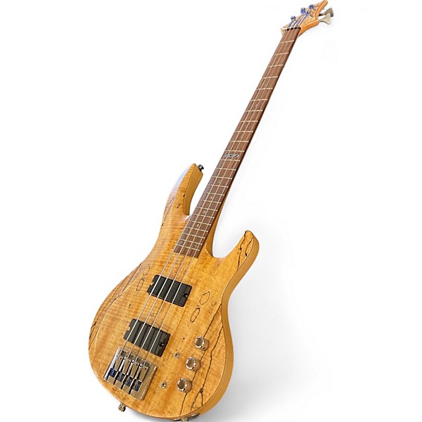 Used ESP LTD B404SM Natural Electric Bass Guitar