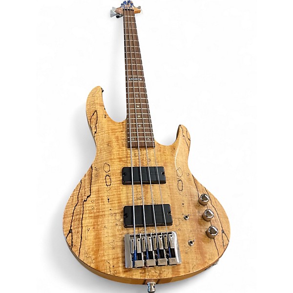 Used ESP LTD B404SM Natural Electric Bass Guitar