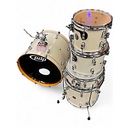 Used PDP by DW 5 Piece Concept Maple Pearlescent White Drum Kit