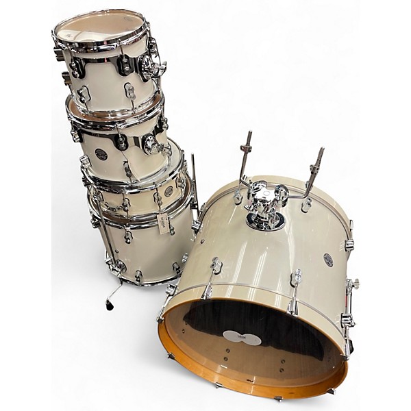 Used PDP by DW 5 Piece Concept Maple Pearlescent White Drum Kit