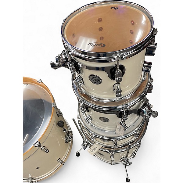 Used PDP by DW 5 Piece Concept Maple Pearlescent White Drum Kit