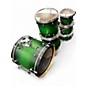 Used Gretsch Drums 6 Piece Catalina Maple Satin Emerald Green Drum Kit