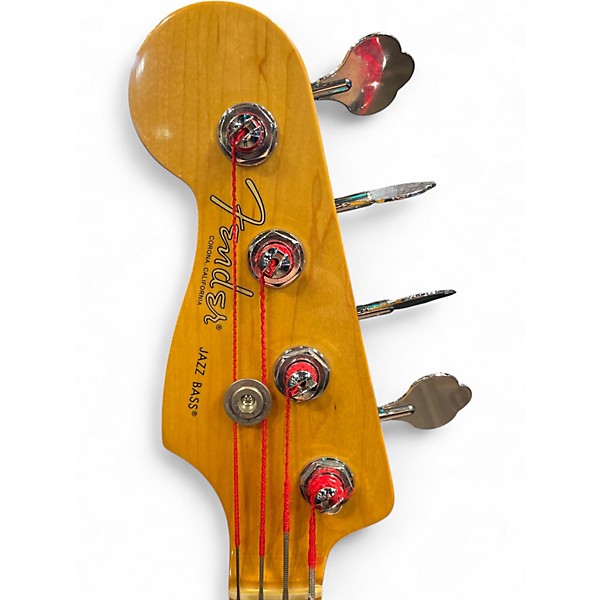 Used Fender American Professional II Jazz Bass Blue Electric Bass Guitar