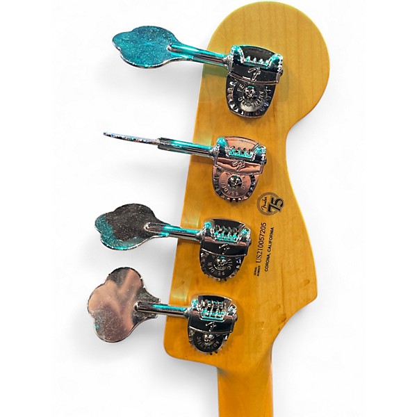 Used Fender American Professional II Jazz Bass Blue Electric Bass Guitar