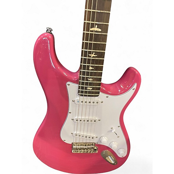 Used PRS SE Silver Sky DRAGON FRUIT Solid Body Electric