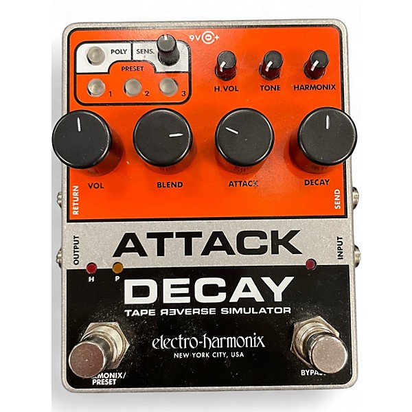Used Electro-Harmonix ATTACK DECAY Effect Pedal