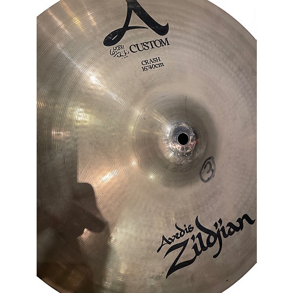 Used Zildjian 16in A Custom Crash Cymbal