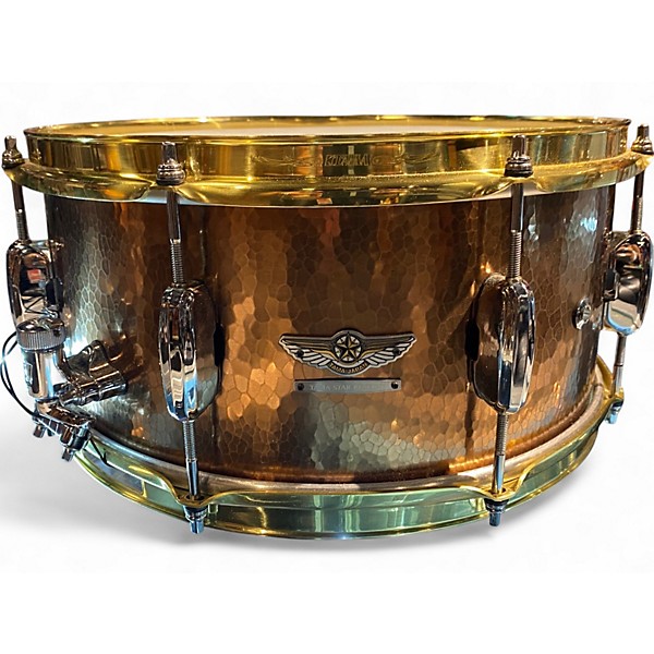 Used TAMA 14in Star Reserve Hand Hammered Copper Snare Copper Drum