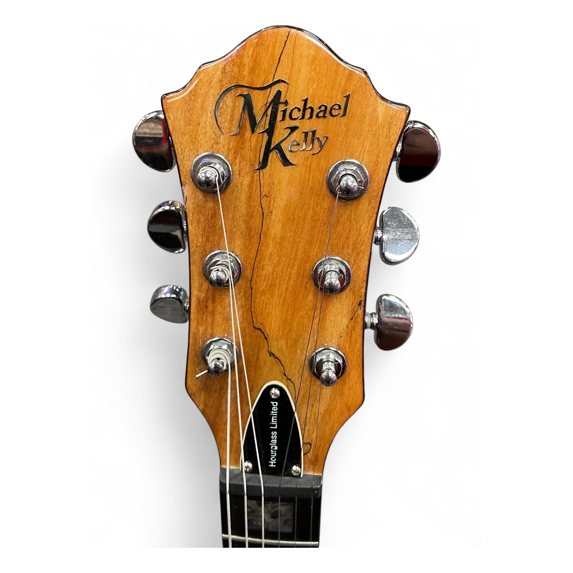 Used Michael Kelly Hourglass Limited Natural Solid Body