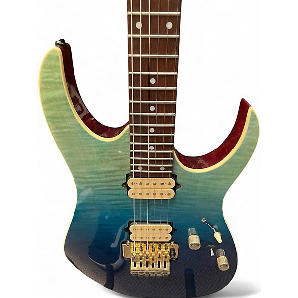 Used Ibanez RG420HPFM Blue Gradient Solid Body Electric