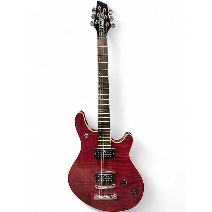 Used 2007 Washburn BT8 TRANS RED Solid Body Electric Guitar TRANS