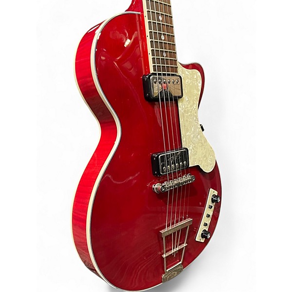 Used Hofner Contemporary Series Club Cherry Solid Body Electric Guitar