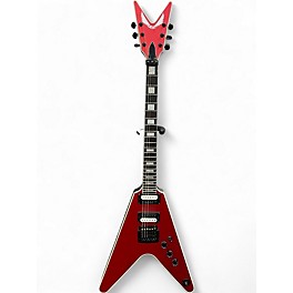Used Dean SELECT V SATIN KHALER SATIN RED Solid Body Electric Guitar