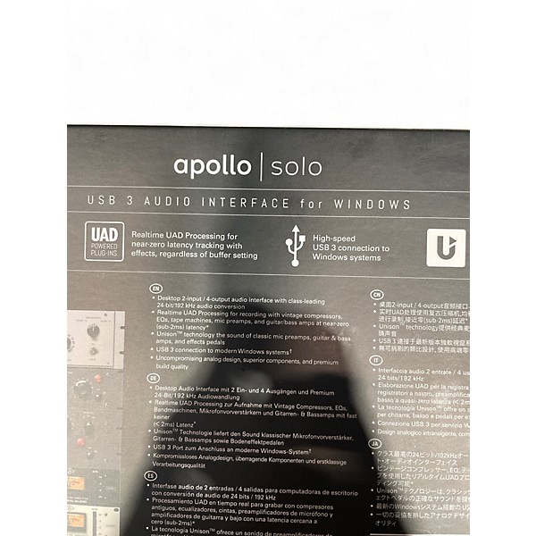Used Universal Audio Apollo Solo Audio Interface